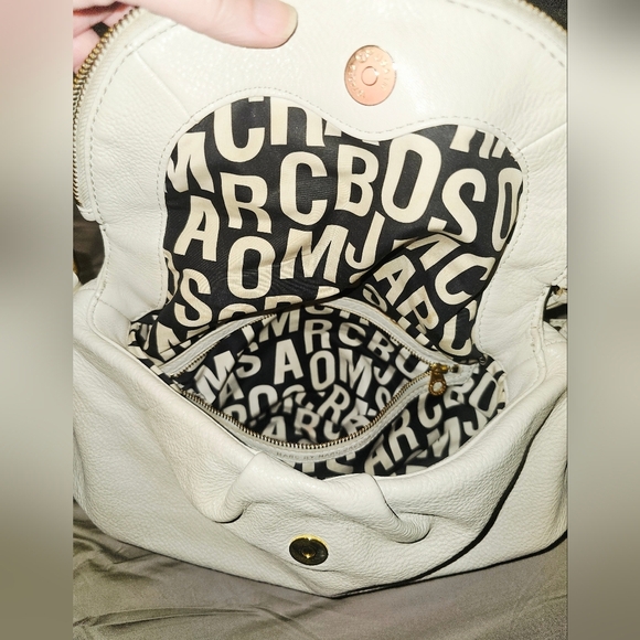 Marc by Marc Jacobs Women’s Natasha Crossbody Bag Genuine Leather Off White - Picture 6 of 9